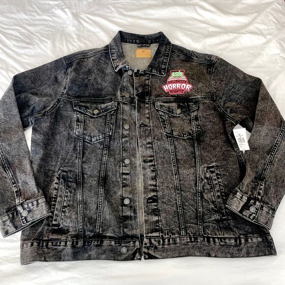 NWT Universal Studios Halloween Horror Nights 2022 Studio Screamers Jean Jacket - Picture 3 of 16